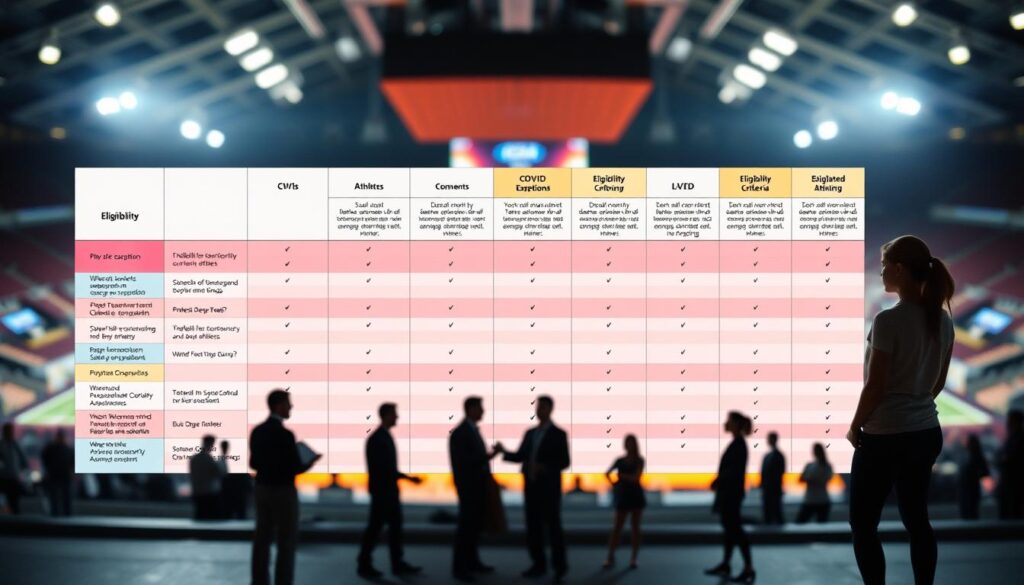 NCAA eligibility chart during COVID exceptions