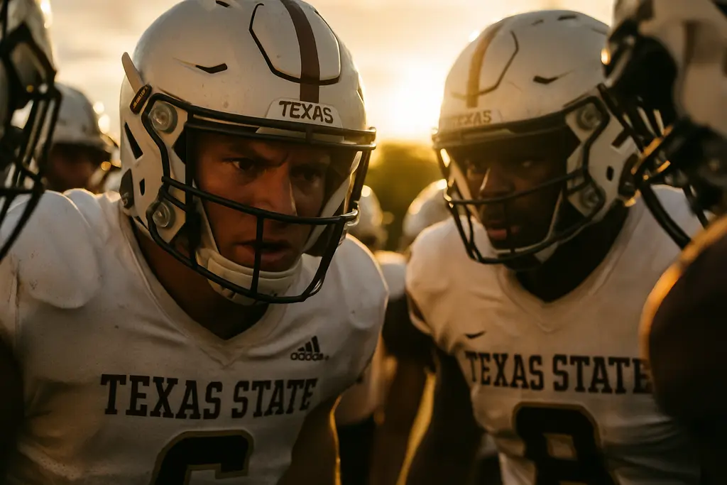 Texas State Homecoming crowd outside UFCU Stadium before Utah State game